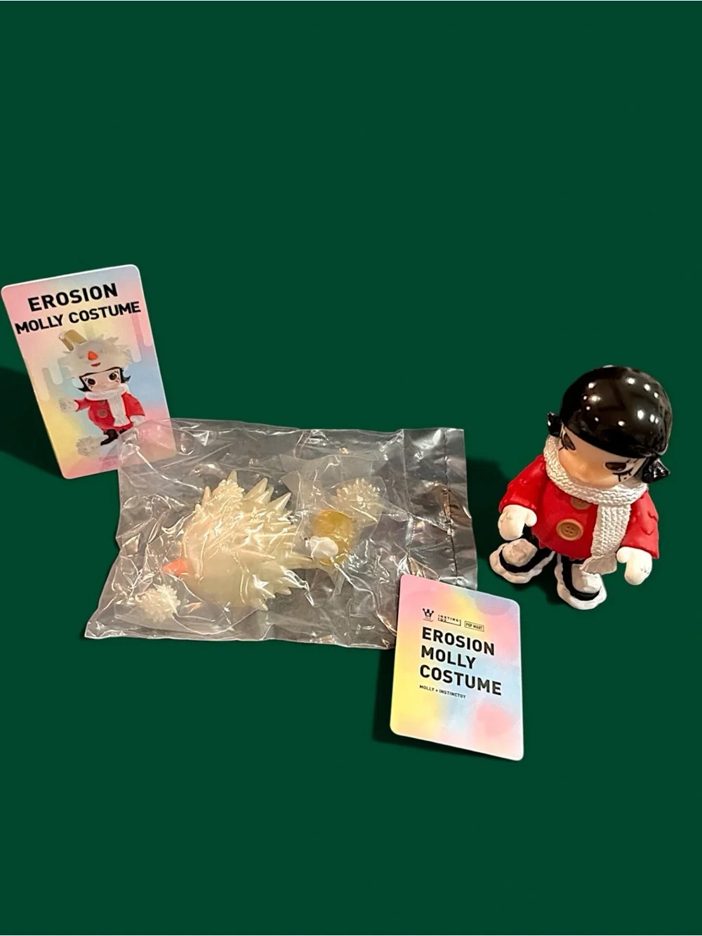POP MART × INSTINCTOY Erosion Molly Costume Series Figure Snowy Molly